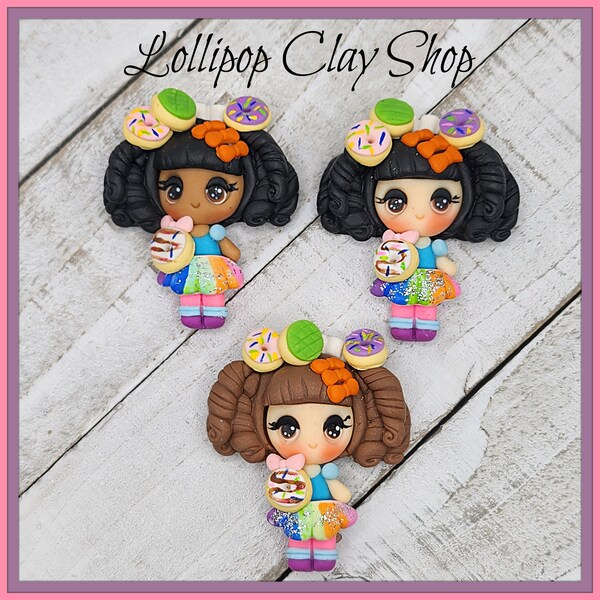 Clay Doll for Bows Etsy