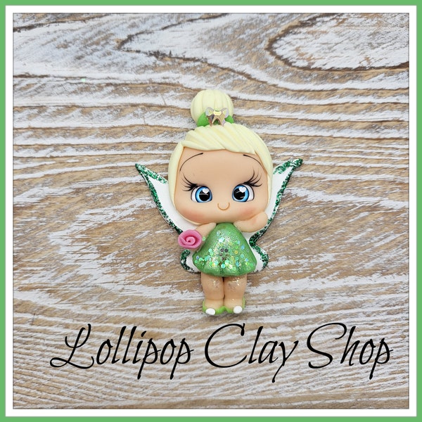 Princess Fairy clay - Clays for bows- clay doll, clay dolls, bow centerpieces, clay center for bows, bow center