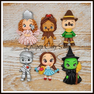 Wizard of Oz clay doll - Clays for bows- clay doll, clay dolls, bow centerpieces, clay center for bows, bow center, Dorothy Clay