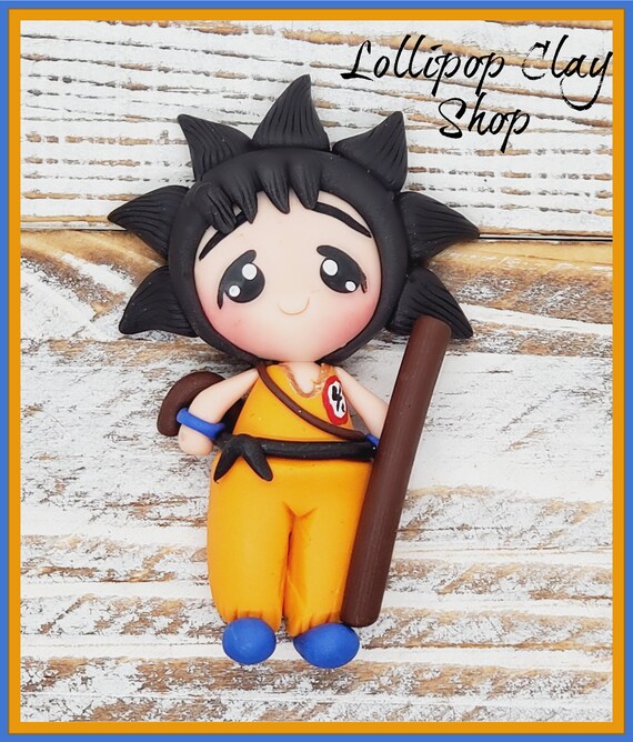 Anime inspired Ninja Inspired Clay Doll Clays for bows Clay Bow Center clay doll clay dolls bow centerpieces clay center for bows