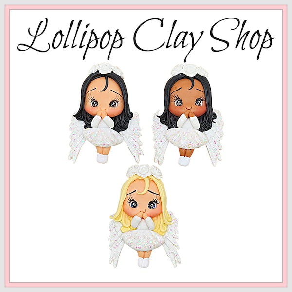 Angels clays, clay doll, clay dolls, bow centerpieces, bow center, Catholic, Virgin Mary, Mother of Guadalupe, Religious