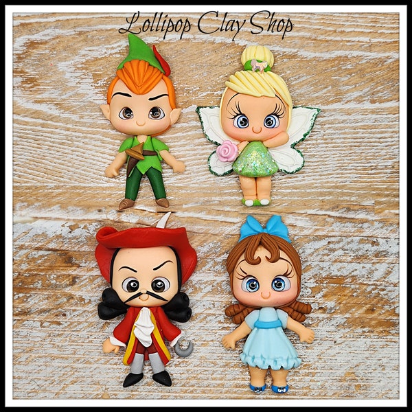 Peter Pan Dolls for Bows- Clays for bows- clay doll, clay dolls, bow centerpieces, clay center for bows, bow center, fairy clay