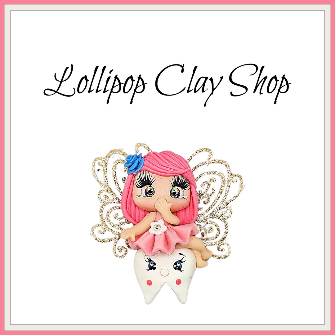 Tooth Fairy Clay Doll, Dentist Clay Dolls for Bowspolymer Clay Bow