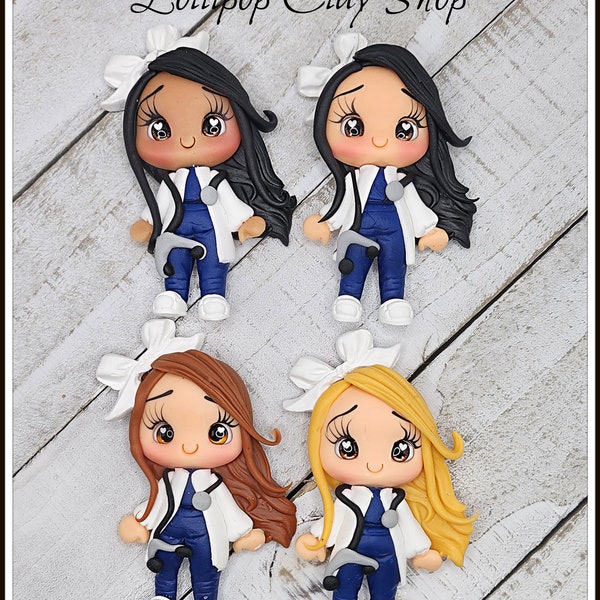 Polymer Clay Bow Centers Etsy