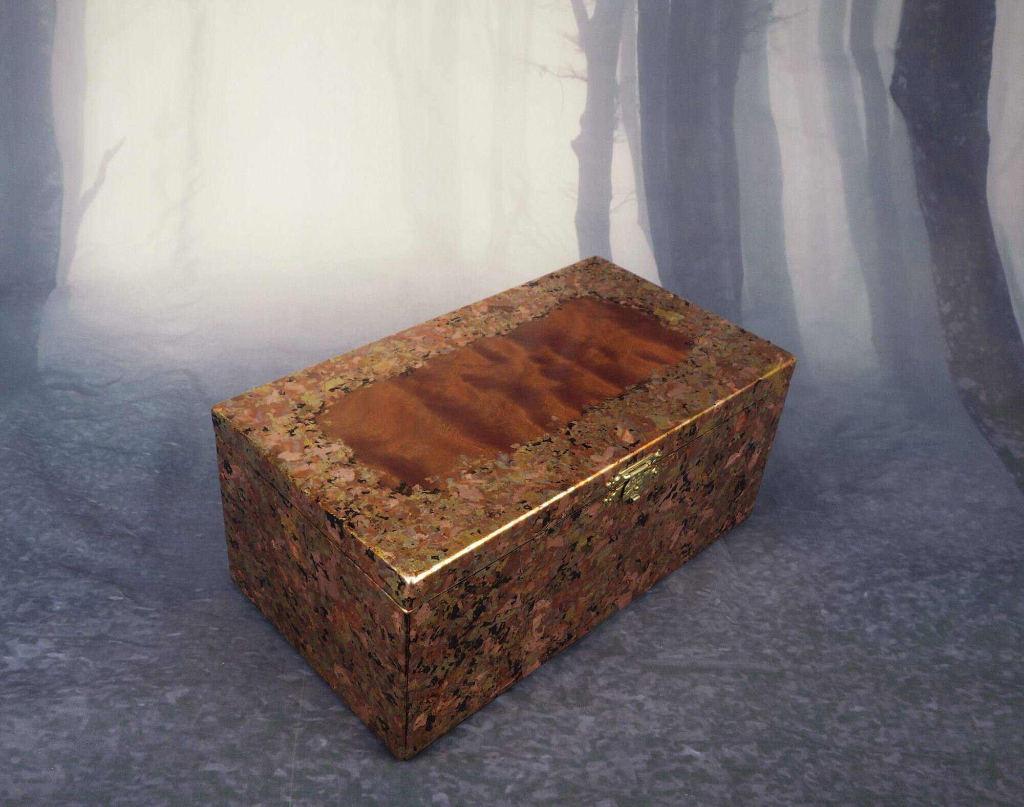 Brass and Copper Gilded Jewelry Box Etsy