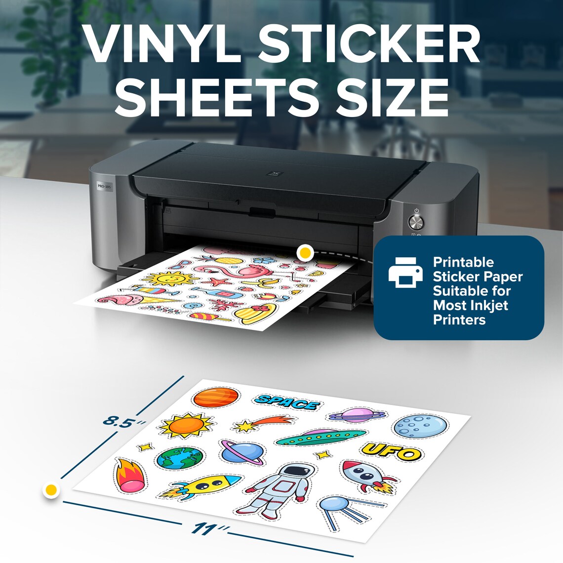 clear sticker sheets for printing