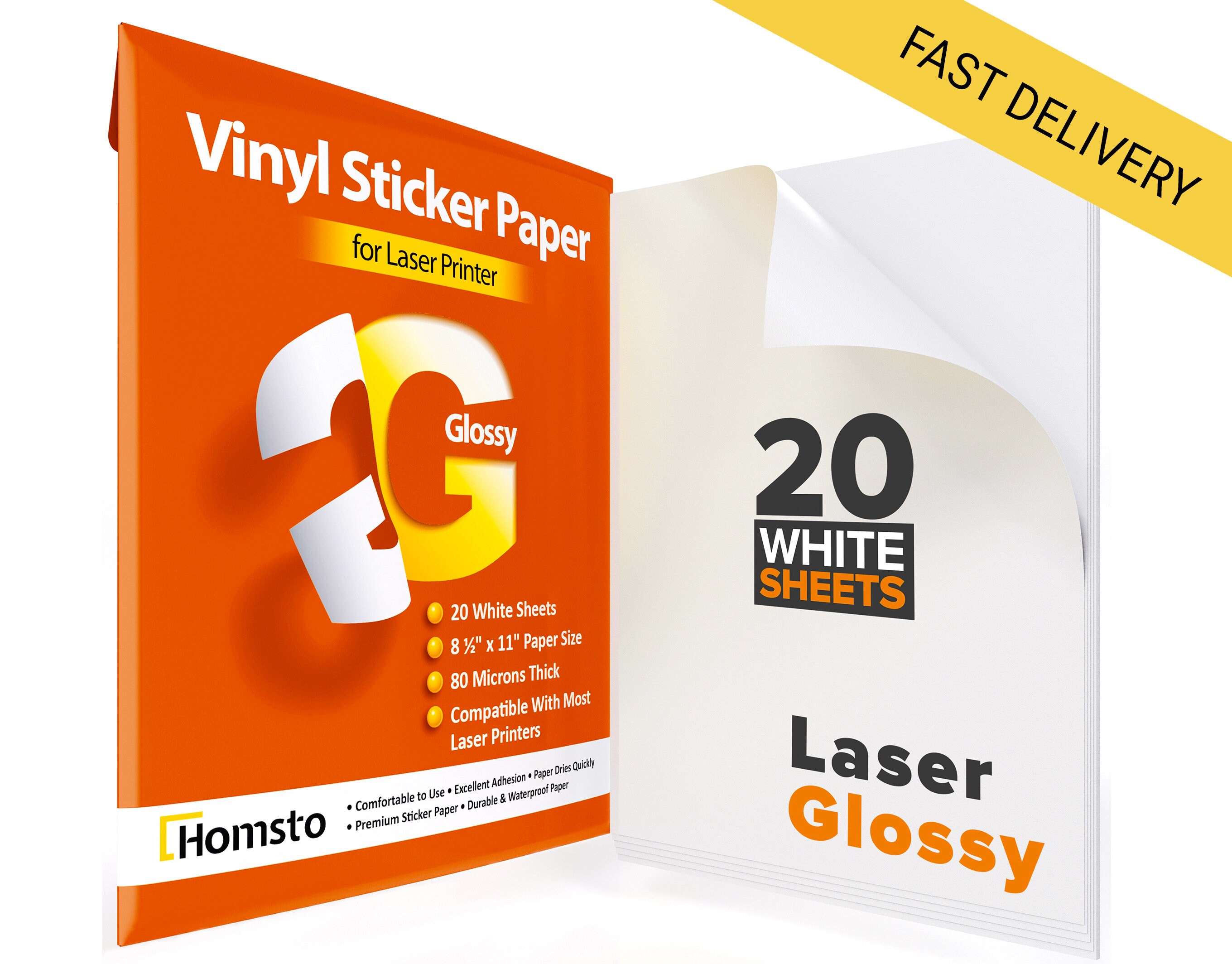 20 glossy sticker sheets for waterproof stickers letter size etsy