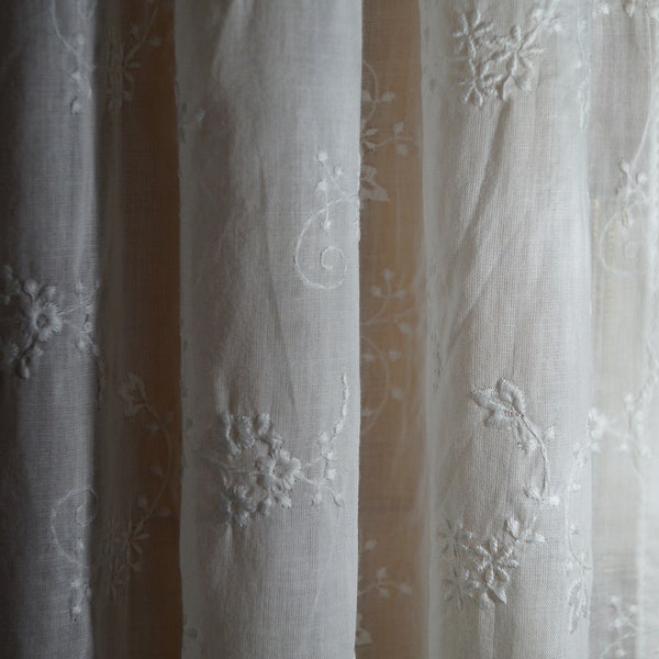 Fantastically beautiful, embroidered BW voile