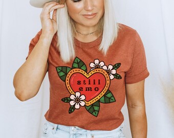 Still Emo Short Sleeve Tee, Still Emo Shirt, Elder Emo Shirt, Emo Style Clothing, Emo Aesthetic Tee, Emo Mom Shirt, Still Emo Tshirt