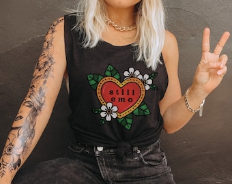 Still emo Women's Flowy Scoop Muscle Tank, still Emo tank top, Emo tank, elder Emo tank, still Emo shirt, elder Emo shirt