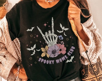 Spooky Moms Club Tee, Spooky Mom Club Shirt, Spooky Mama Shirt, Halloween Mom Shirt, Mom Club Shirt, Goth Mom Shirt, Emo Mom Club Shirt