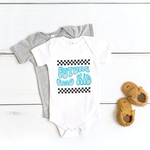 Future Emo Kid Baby Bodysuit, Emo Baby Clothes, Elder Emo Baby Outfit, Emo Aesthetic Baby Clothes, Emo Baby Shower Gift