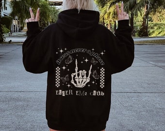 Sweat à capuche Elder Emo Club, sweat Elder Emo, chemise Emo, chemise Elder Emo Club, cadeau Emo, pull Emo, cadeau pour Emo