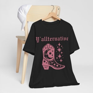 Camisa Yallternative, camiseta Yallternative, camisa vaquera gótica, camisa gótica, camisa Emo, camisa gótica sureña, camisa vaquera gótica, espeluznante imagen 8