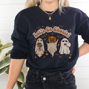 Let&#39;s Go Ghouls-sweater, Halloween-sweater, Lets Go Ghouls-shirt, Halloween-shirt, Halloween-kleding, herfstkleding, Ghost-sweater
