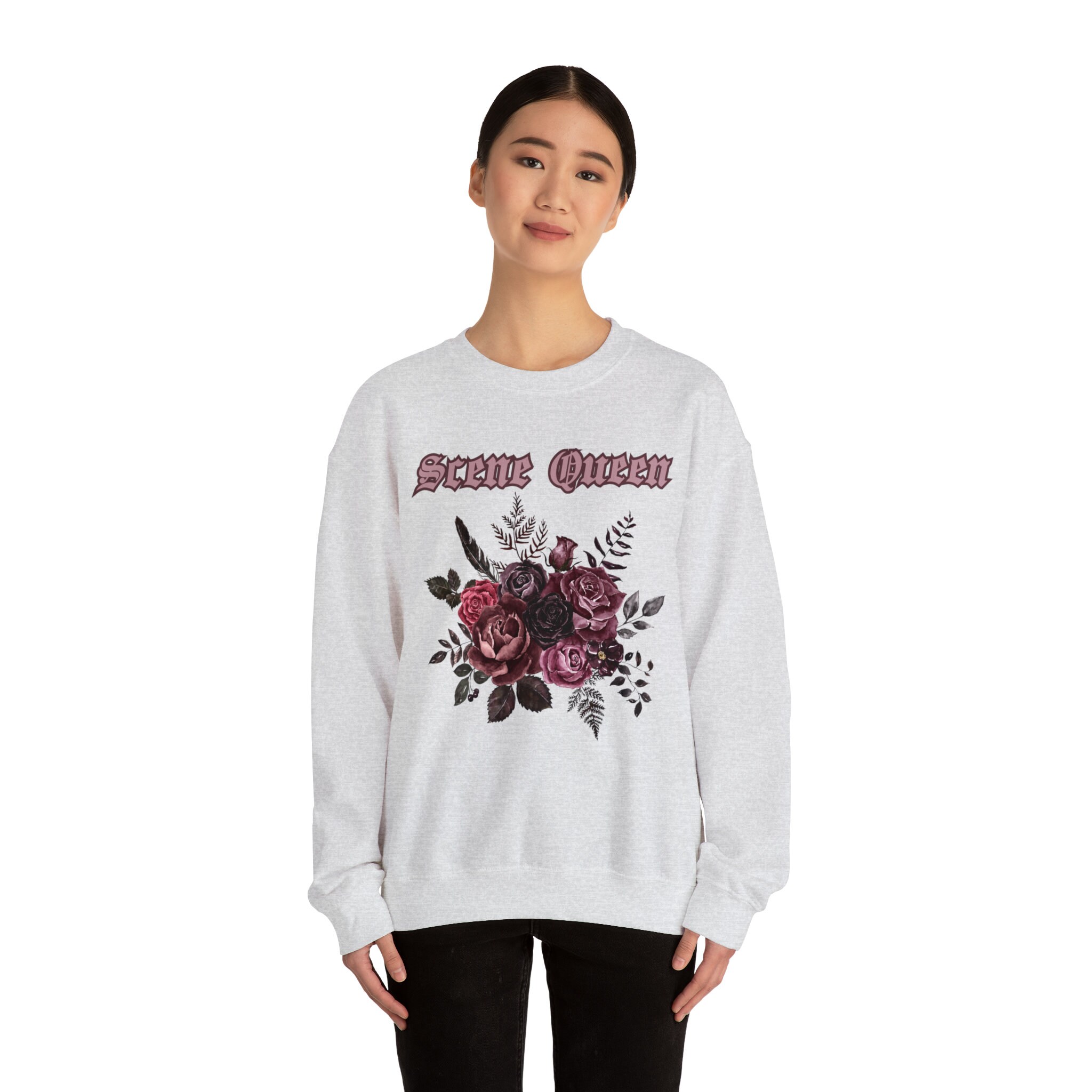 トップス IGUSA 193 SCENE QUEEN ERA SWEATSHIRT Scene Queen Crewneck Sweatshirt, Elder Emo Shirt, Emo Sweatshirt