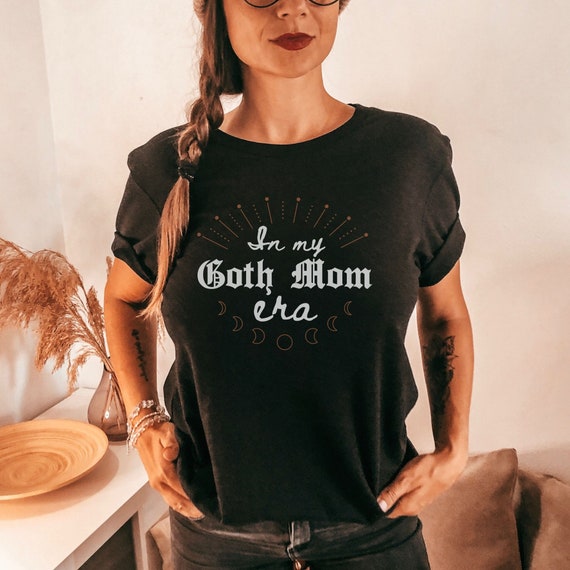 GOTH MOM Black Unisex Heavy Blend Hooded Sweatshirt Alt Mom Gothic