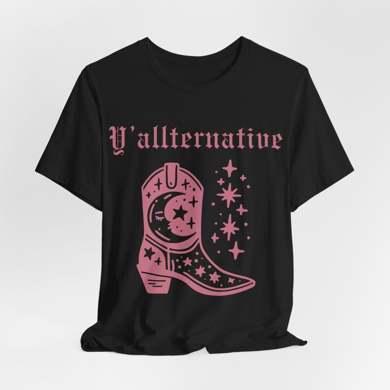 Camisa Yallternative, camiseta Yallternative, camisa vaquera gótica, camisa gótica, camisa Emo, camisa gótica sureña, camisa vaquera gótica, espeluznante imagen 6