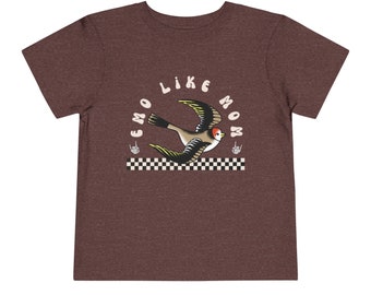 Emo like Mom Toddler Tee, Emo Toddler Shirt, Emo Toddler Clothes, Emo Toddler Tshirt, Future Emo Kid, Elder Emo Mom, Emo Kid Shirt, Emo Gift