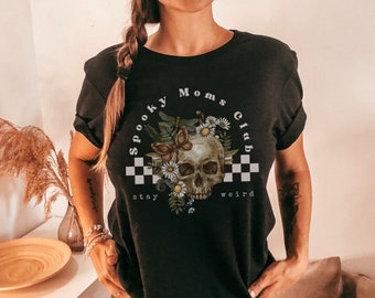 Spooky Moms Club Short Sleeve Tee, Spooky Moms Club Shirt, Spooky Moms Club Tshirt, Spooky Mom Shirt, Spooky Mom Tshirt, Goth Mom Shirt