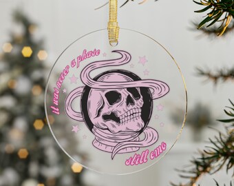 Emo Acrylic Ornaments, Still Emo Ornament, Emo Christmas Ornament, Emo Decor, Emo Gift, Gift For Emo