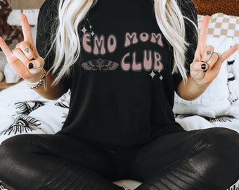 Emo Mom Club Tee, Emo Mom Shirt, Spooky Mom Shirt, Goth Mom Shirt, Gift For Emo Mom, Emo Gift For Mom, Elder Emo Mom Shirt, Mothers Day Gift
