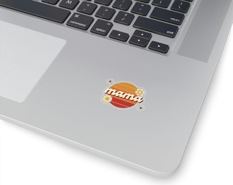 Groovy Retro Mama Kiss-Cut Stickers