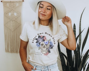 Elder Emo Moms Club Tee, Emo Mom Shirt, Emo Mom Tshirt, Elder Emo Shirt, Plus Size Emo Shirt, Gift For Emo Mom, Emo Gift, Elder Emo Gift
