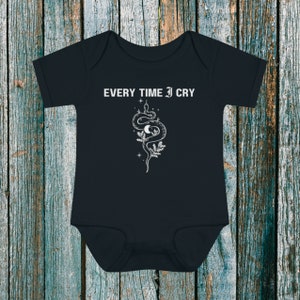 Metal Baby Bodysuit, Elder Emo Baby Clothes, Metal Baby Clothes, Gothic Baby, Death Metal Baby Clothes, Punk Baby Clothes, Emo Baby Gift