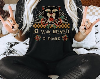 Nunca fue una camiseta de fase, camiseta emo mayor, camiseta pop punk, camiseta gótica, camiseta emo, camiseta punk, camiseta de concierto, camiseta de festival, camiseta emo