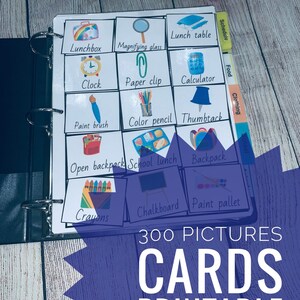 300 bundel foto's kaart voor communicatie logopedie, autisme non-verbaal, speciale behoeften, schema, montessori kinderen, digitale download tiener