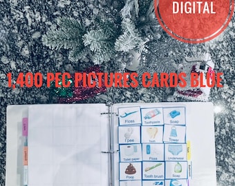 1,400 Communication Picture Cards: Printable Speech Therapy, Autism, Nonverbal, Visual Aids, Special Needs, PEC Inspired | Digital Download