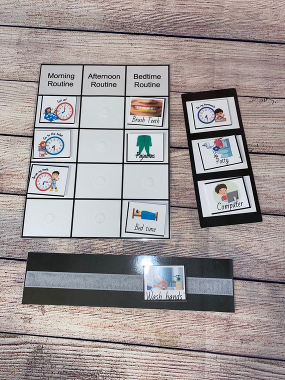 Small Pecs schedule kit binder Pecs cards/ Speech Etsy