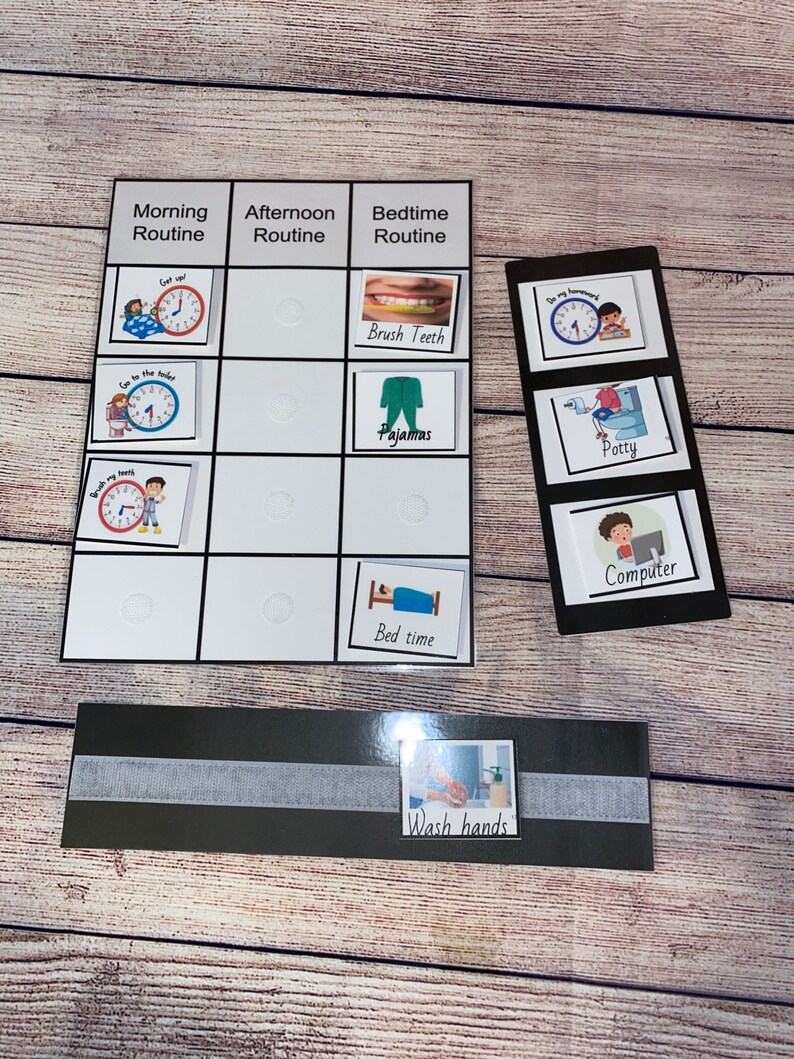 Small Pecs schedule kit binder Pecs cards/ Speech Etsy