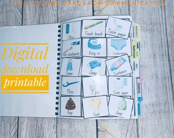 400 Bündel Bilder Karte für Kommunikation, Logopädie, Autismus, besondere Bedürfnisse, Stundenplan, Montessori, Sehhilfe, digitaler Download,