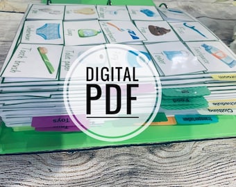 1000 picture cards for communication, Speech therapy, Autism nonverbal, special need, Schedule, Montessori, visual aids digital download (p