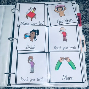 foto's voor communicatie, bundel 80 kaarten groot Logopedie, autisme, cadeau speciale behoefte, routine, schema, visueel hulpmiddel montessori