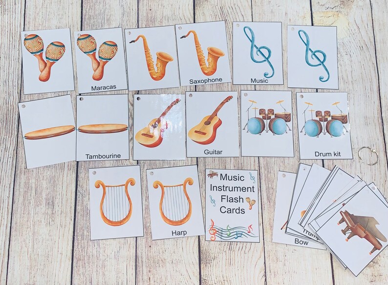 Music Instruments Flash Cards ,busy Work, Music Therapy , Teacher ...