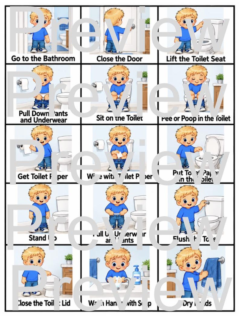 1 000 cartes visuelles d'emploi du temps pour enfants autistes ...