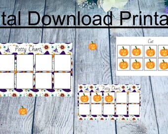 Halloween Potty Chart - Etsy