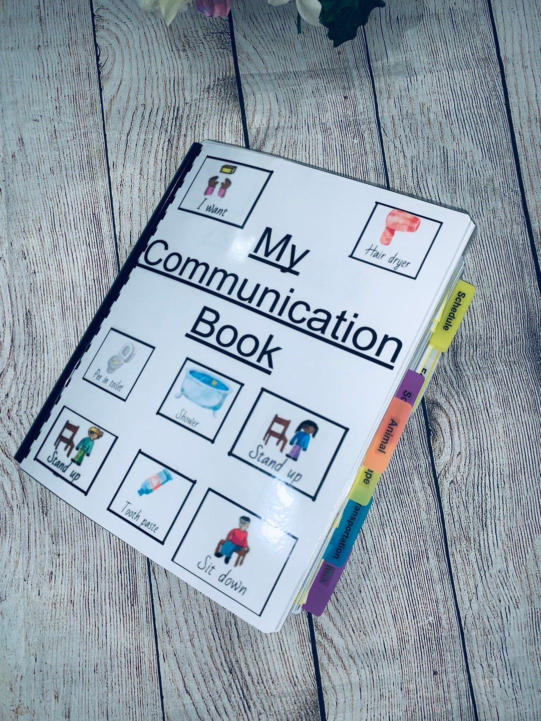 Autism Communication Pictures Cards Book or Binder Bundle of - Etsy