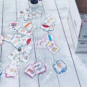1,000枚のMIXルーズ絵カード、コミュニケーション文章、教師へのプレゼント、クリスマススケジュール、日常活動、視覚補助、スピーチセラピー、言語