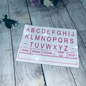Tarjetas de comunicación con imágenes para adultos o niños, tablero del alfabeto. Montessori, construcción de oraciones, autismo no verbal, descarga digital imprimible.