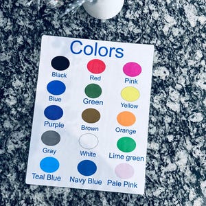 Pôster de parede de cores Arte para impressão Decoração de sala de aula, Aprenda, pré-escola infantil, educação domiciliar, centro de professores