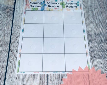 butterfly spring Daily Routine schedule Charts Kid Daily Task Activities chore, autism non verbal ,special need, Montessori Digital download