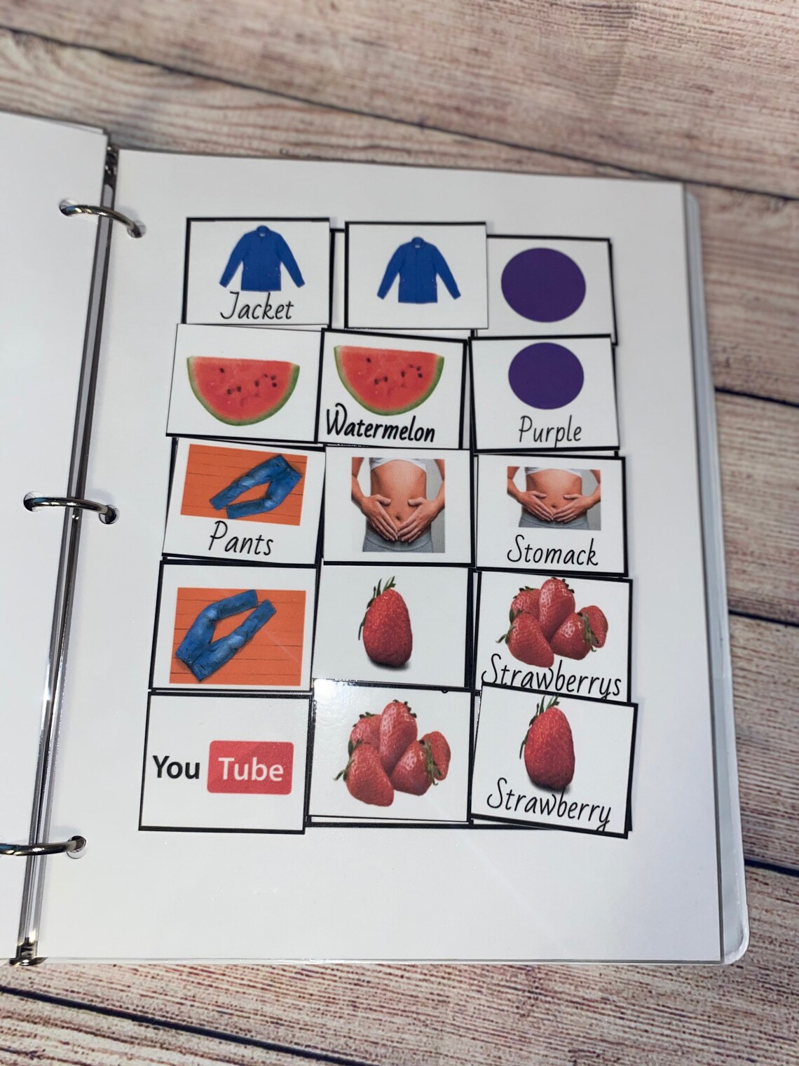 Small Pecs binder Pecs cards/ Speech therapy OT therapy Etsy