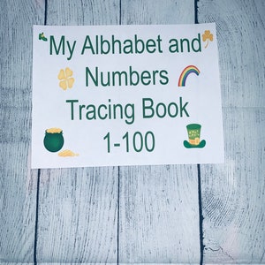 Saint Patrick's Day nummer 1-100 overtrekken handschrift homeschool Montessori lerarencentrum cadeau interactieve activiteit druk werk schip naar jou