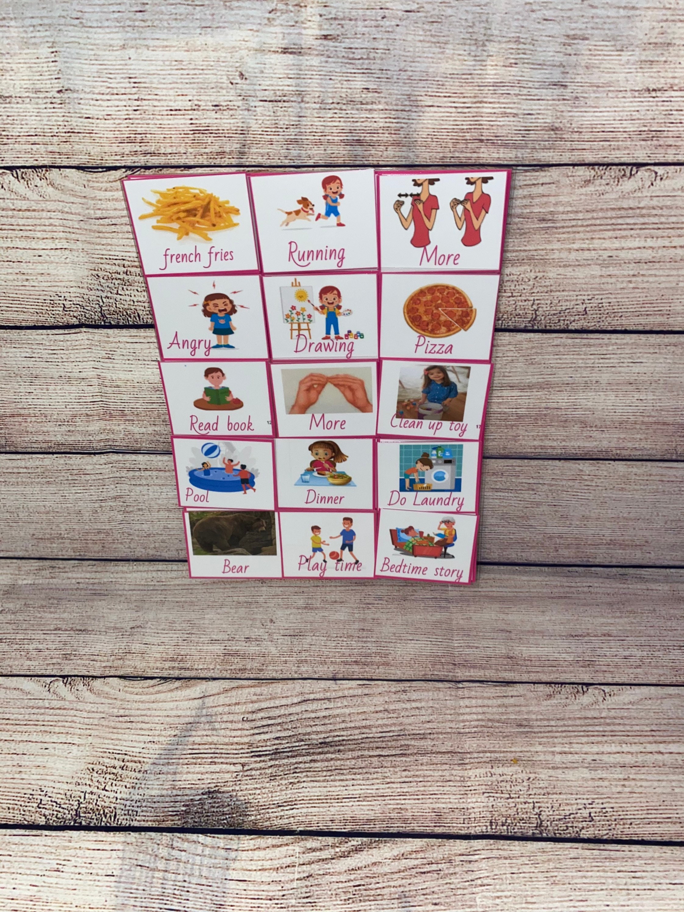 Communication cards Speech therapy OT therapy DTT Autism Etsy
