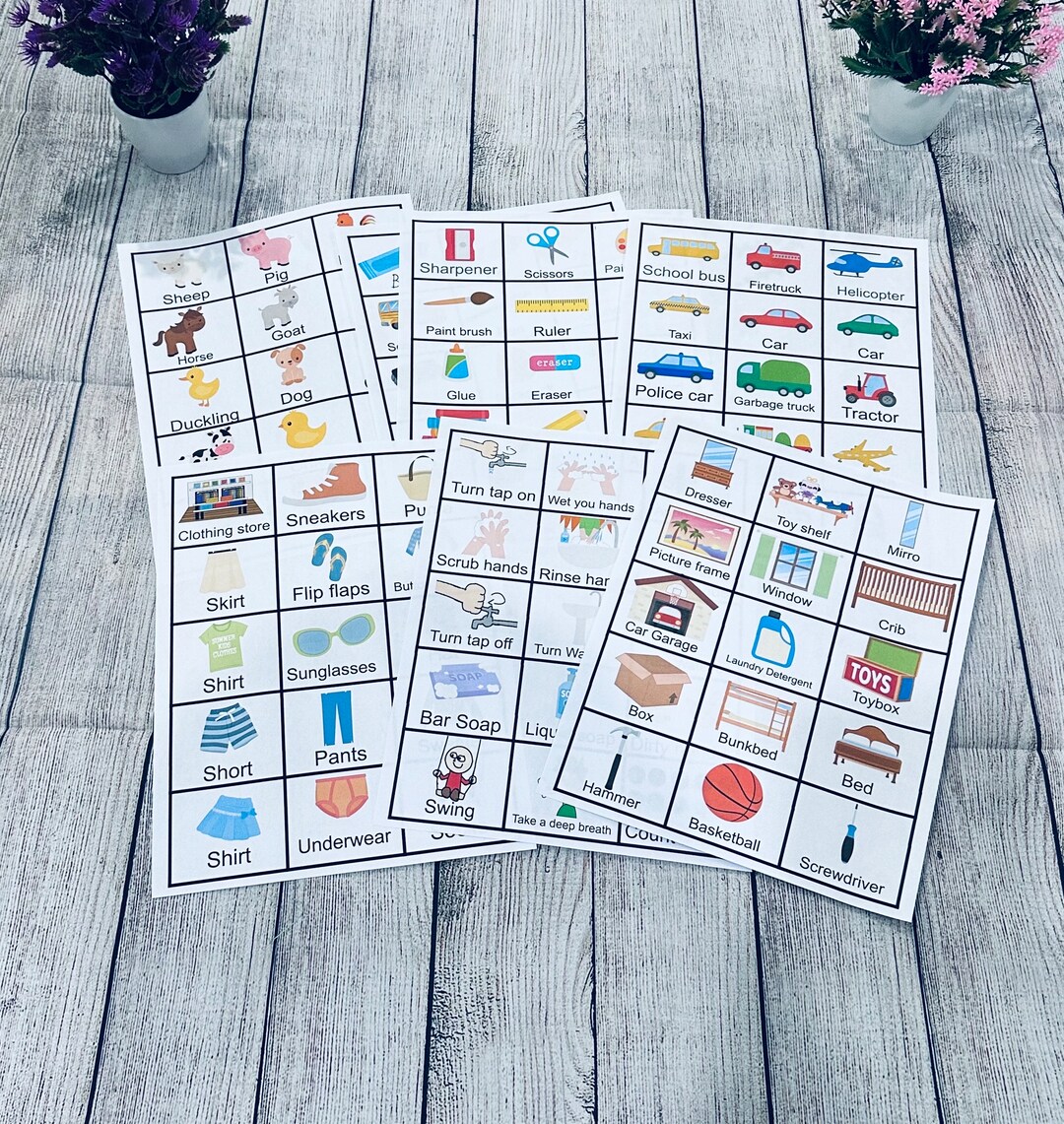 Printed Picture Card for Communication Teacher Gift Idea Learning ...