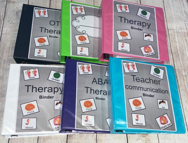 Pictures Card Binder Kit Pictures Cards Kit 250 Speech Etsy